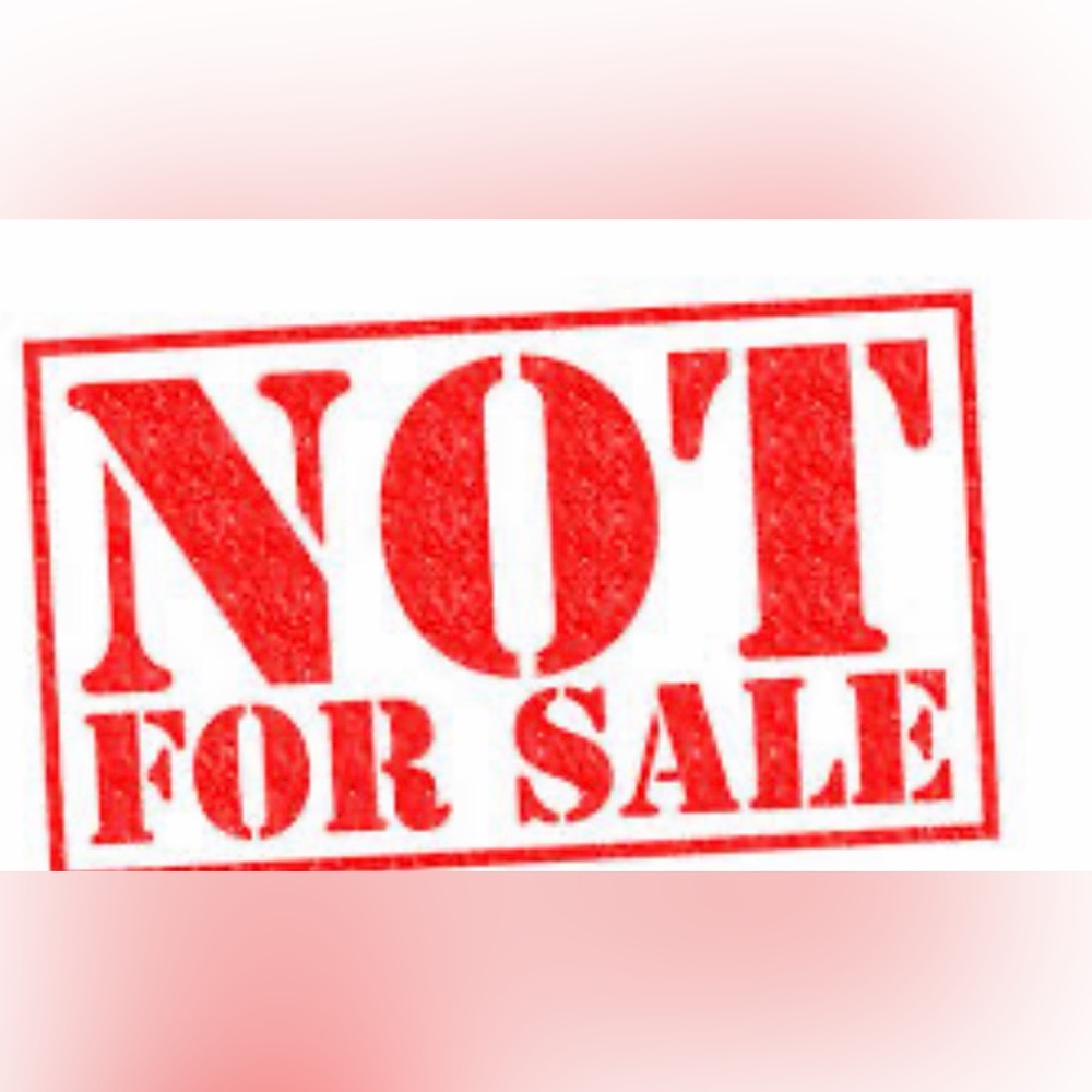 Not‎ for sale